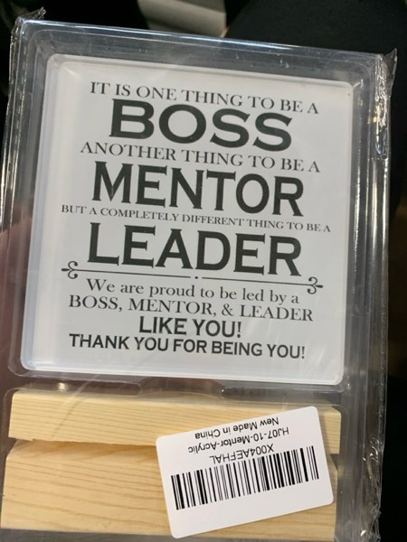 Condition photo showing New/Like New for Funny Boss Day Gifts Best Boss Gifts for Women Men Boss Lady Gifts for Women Thank You Gifts for Boss Appreciation Gift for Leader Gag Gifts for Boss Mentor Supervisor Boss Acrylic Sign 4 X 4 Inches