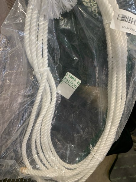 Condition photo showing New/Like New for Double Braid Nylon Dockline Mooring Rope Double Braided Dock Line,Working Load Limit: 1900LBS,Breaking Strength: 9500LBS White