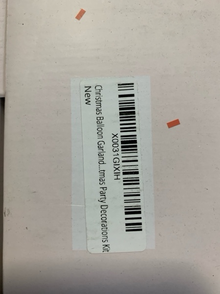 Condition photo showing New/Like New for HOUSE OF PARTY Christmas Balloons Garland Multicolor - 145 Pcs With Merry Banner & Foil Curtains | Balloons With Candy Cane for Party Decorations