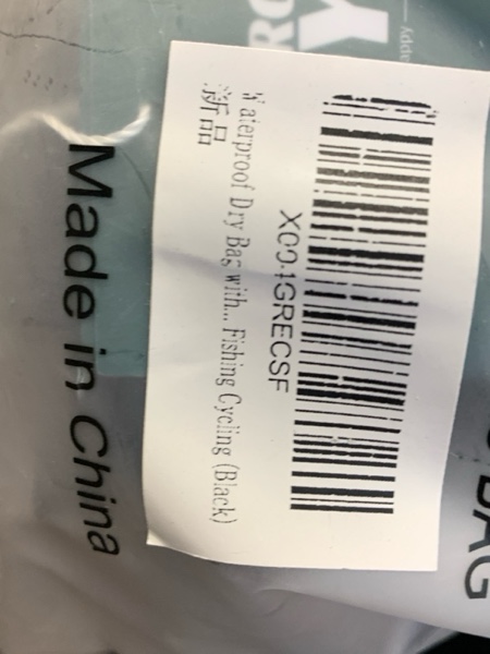 Condition photo showing New/Like New for Waterproof Fanny Pack, Floating Dry Bag Pouch with Adjustable Waist Strap Large Capacity, Waterproof Waist Bag for Kayaking Boating Fishing Cycling Beach (Black)