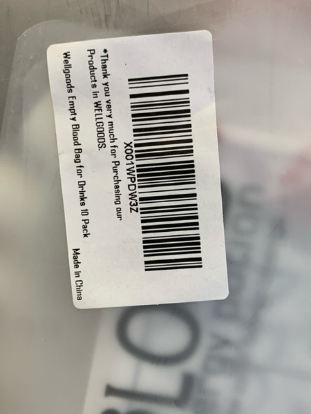Condition photo showing New/Like New for 10 Pack Blood Bag for Drinks Pouches Mug Empty Vampire Diary Halloween Food Safe Reusable Drink Containers Bags Cups for Christmas Juice Party Nursing Birthday