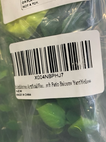 Condition photo showing New/Like New for Artificial Flowers for Outdoors 12 Bundles Fake Silk Morning Glory Spring Summer Decoration, UV Resistant Realistic Faux Flowers for Outside Front Door Porch Patio Planter Balcony Yard Yellow