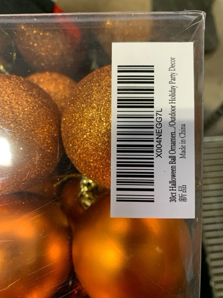 Condition photo showing New/Like New for 30ct Christmas Ball Ornaments, 2.36" Shatterproof Christmas Tree Decorations, Perfect Hanging Ball for Indoor/Outdoor Holiday Party Decor(Orange) Orange 2.36"
