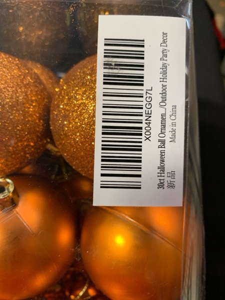 Condition photo showing New/Like New for 30ct Christmas Ball Ornaments, 2.36" Shatterproof Christmas Tree Decorations, Perfect Hanging Ball for Indoor/Outdoor Holiday Party Decor(Orange) Orange 2.36"