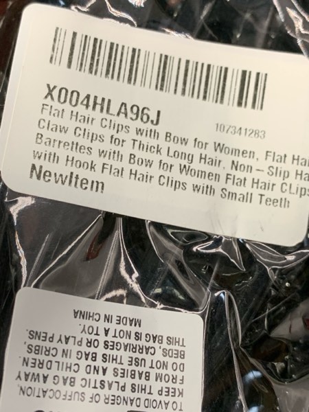 Condition photo showing New/Like New for Flat Hair Clips with Bow for Women, Flat Hair Claw Clips for Thick Long Hair, Hair Barrettes with Bow for Women Flat Hair CLips with Hook Flat Hair Clips with Small Teeth