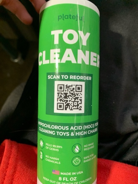 Condition photo showing New/Like New for Toy Cleaner Spray (8 oz) – Hypochlorous Acid (HOCl) Daily Cleaner for Highchairs, Strollers & Play Areas – Gentle, Natural, Baby-Safe Formula – Made in USA