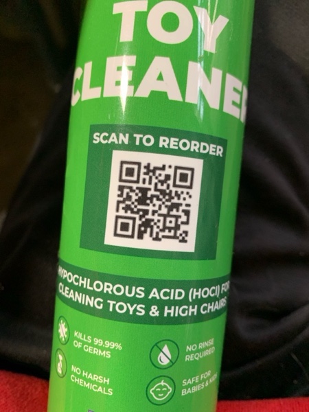 Condition photo showing New/Like New for Toy Cleaner Spray (8 oz) – Hypochlorous Acid (HOCl) Daily Cleaner for Highchairs, Strollers & Play A