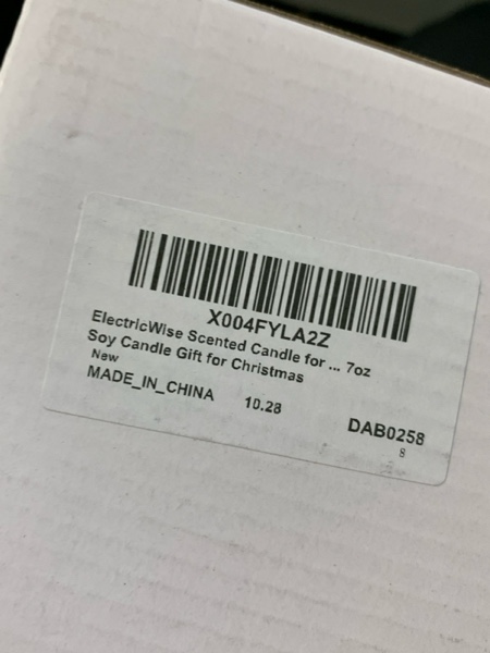 Condition photo showing New/Like New for Scented Candle for Men with Color Sensor Light, Stay Positive Skeleton Man Black Aromatherapy Candles, Natural Hand Poured, 7 oz Soy Candle Gift for Christmas