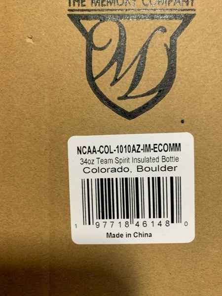 Condition photo showing New/Like New for The Memory Company | Licensed NCAA 34oz Team Spirit Insulated Bottle