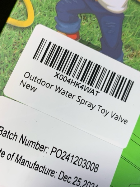 Condition photo showing New/Like New for VATOS Warer Valve for Sprinkler Toy, Adjustable Control Water Flow/Pressure for Kids Splash Game, with 6.5FT/2M Hose, 3 Hose Clamps, Universal Connector | Compatible Summer Outdoor Water Sprinkler Toy
