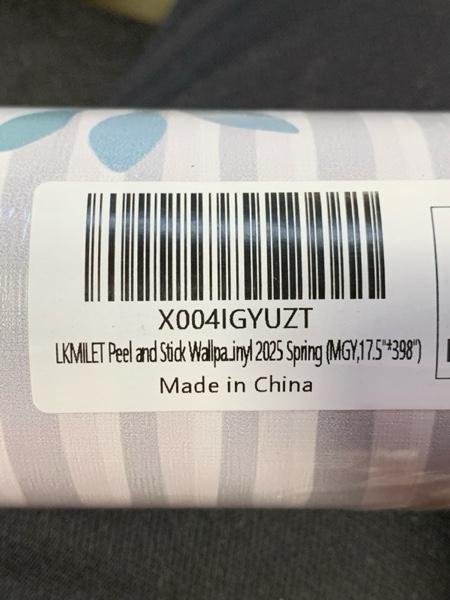 Condition photo showing New/Like New for Peel and Stick Wallpaper Rose Floral Leaf Vintage Removable Wallpaper Self Adhesive Renter Friendly Bathroom Bedroom Vinyl Contact Paper Papel Tapiz para Pared (17.5"*396")