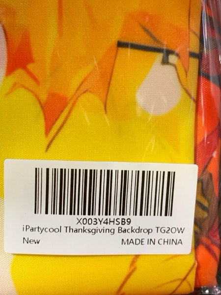 Condition photo showing New/Like New for Premium Thanksgiving Backdrop Banner, Large 72x44in, Ideal Thanksgiving Decorations, Classic Design, HQ Fabric, HD Printing, Perfect for Friendsgiving Party Decorations