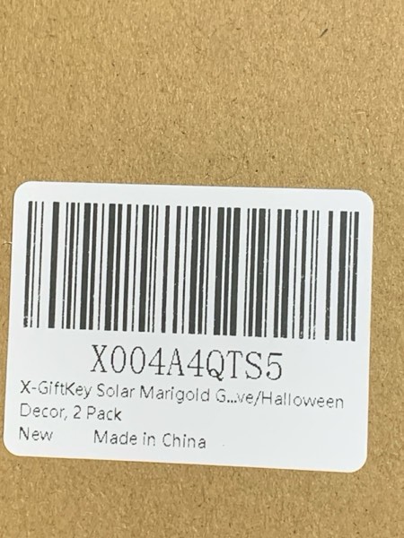 Condition photo showing New/Like New for Halloween Decorations Solar Marigold Garden Lights Outdoor,2PACKS Artificial Marigold Flowers for Halloween Party Gifts Decor,Solar Flowers Path Lights for Lawn/Grave/Creepy Decor