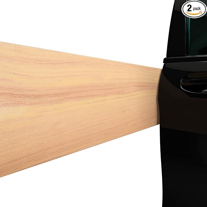 GWP01 Wood Grain Garage Wall Protector Car Door Protectors, Garage Accessories, Parking Stopper for 