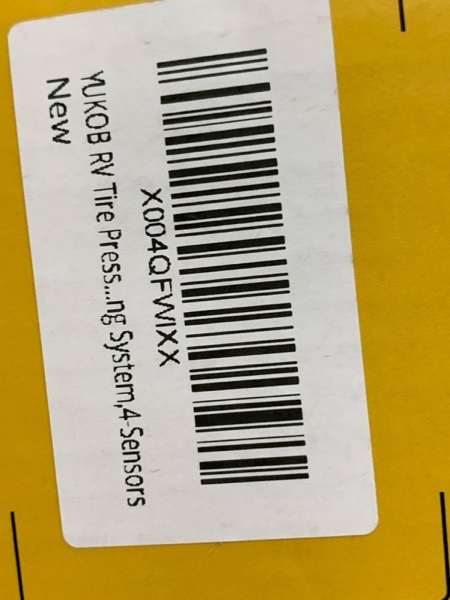 Condition photo showing New/Like New for RV Tire Pressure Monitoring System - TPMS with Solar and USB Tyce-c Charger, 4 Tire Sensors and 6 Alarm Modes, Auto on/Off & Adaptive Backlighting, for RV, Sedan, SUV, MPV, etc (0-116PSI)