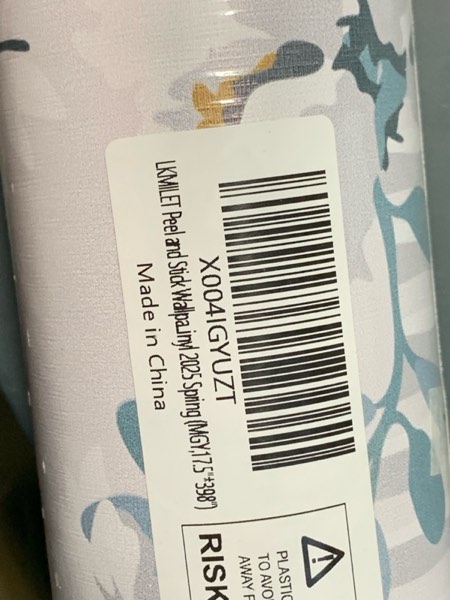 Condition photo showing New/Like New for Peel and Stick Wallpaper Rose Floral Leaf Vintage Removable Wallpaper Self Adhesive Renter Friendly Bathroom Bedroom Vinyl Contact Paper Papel Tapiz para Pared (17.5"*396")