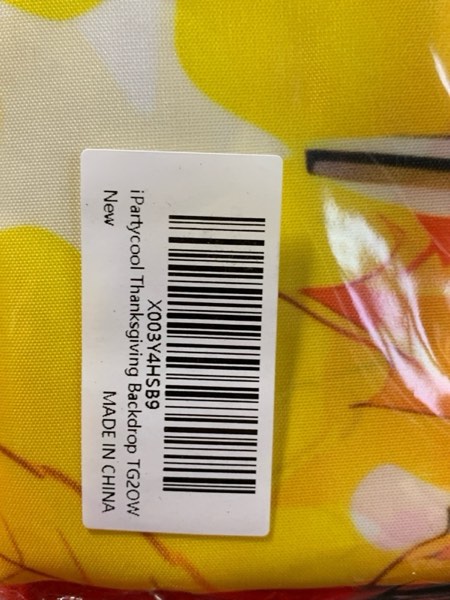 Condition photo showing New/Like New for Premium Thanksgiving Backdrop Banner, Large 72x44in, Ideal Thanksgiving Decorations, Classic Design, HQ Fabric, HD Printing, Perfect for Friendsgiving Party Decorations