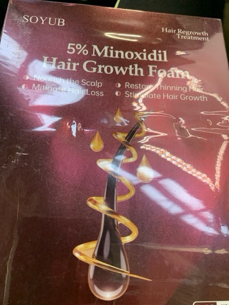 Condition photo showing New/Like New for 5% Minoxidil for Men and Women, Minoxidil Foam for Women Hair Growth, Topical Hair Loss Treatment, Promotes Hair Regrowth Fuller and Thicker, Unscented - 2 Pack Red