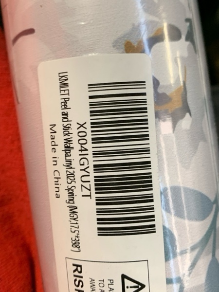 Condition photo showing New/Like New for Peel and Stick Wallpaper Rose Floral Leaf Vintage Removable Wallpaper Self Adhesive Renter Friendly Bathroom Bedroom Vinyl Contact Paper Papel Tapiz para Pared (17.5"*396")