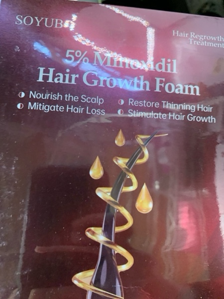 Condition photo showing New/Like New for 5% Minoxidil for Men and Women, Minoxidil Foam for Women Hair Growth, Topical Hair Loss Treatment, Promotes Hair Regrowth Fuller and Thicker, Unscented - 2 Pack Red