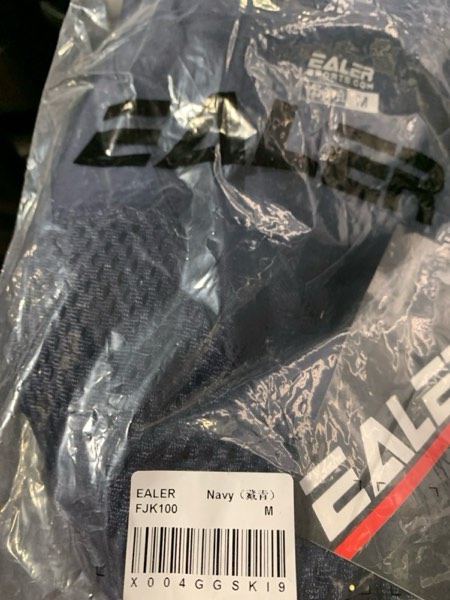 Condition photo showing New/Like New for EALER Boys' Youth Stretch Football Practice Jersey — Blank Football Jersey, Mesh Athletic Football Shirt, Practice Uniform (Navy Blue, Medium)