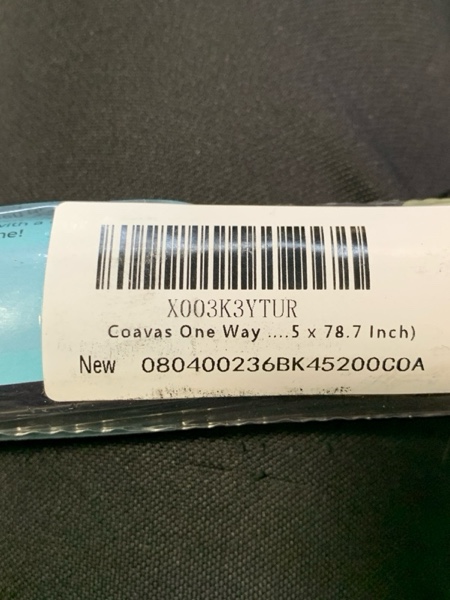 Condition photo showing New/Like New for Coavas One Way Privacy Window Film Reflective Window Tint for Home,Static Cling Mirror Heat Blocking Covering See Out Not in,Anti-Uv House Daytime Privacy, Blue-Silver,17.5x78.7 in
