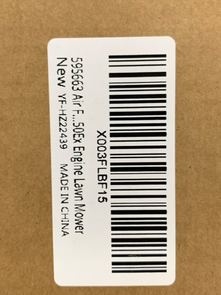 Condition photo showing New/Like New for 595663 Air Filter Base, 595660 Air Cleaner Cover & 799579 Air Cleaner Foam Filter Replacement for Briggs Stratton 450E 500E 550E 550Ex Engine Lawn Mower