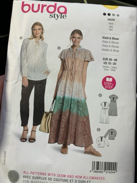 Condition photo showing New/Like New for Burda 5823 Misses' Dress & Blouse Pattern 10 - 20 (Paper)  