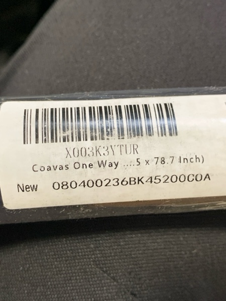 Condition photo showing New/Like New for Coavas One Way Privacy Window Film Reflective Window Tint for Home,Static Cling Mirror Heat Blocking Covering See Out Not in,Anti-Uv House Daytime Privacy, Blue-Silver,17.5x78.7 in