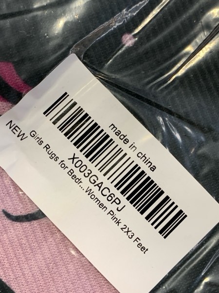 Condition photo showing New/Like New for Girls Rugs for Bedroom Black Girl Area Rug Cute African American Kids Floor Carpets for Living Room Decor Soft Small Carpets Yoga Mats for Women Pink 2x3 Feet G6-bgs 2' x 3' (Rectangular)