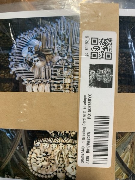 Condition photo showing New/Like New for Greeting Card - Victims Bones, 30 Year war Kutna Hora, Czech Republic - EU06 KSU0114 - Keren Su - Czech Republic