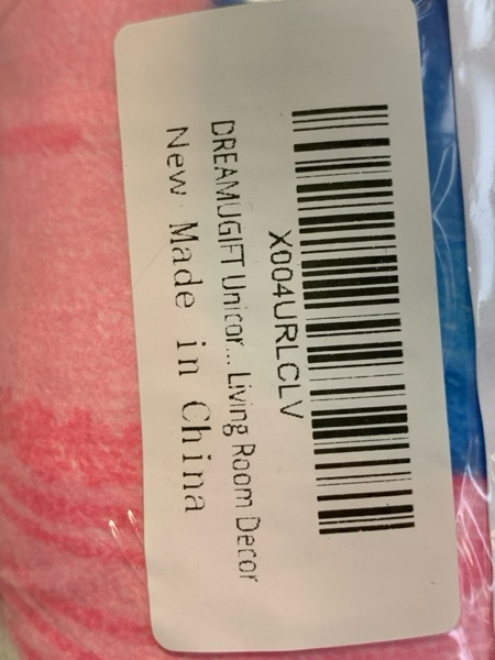 Condition photo showing New/Like New for Unicorn Blanket for Girls Teens, Cute 60 x 50 Inches Flannel Throws for Chair Sofa Home Living Room Decor Pink 60"x50"