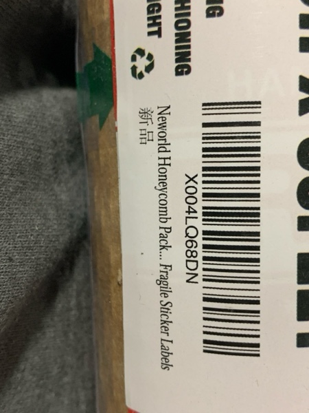 Condition photo showing New/Like New for Neworld Honeycomb Packing Paper,Eco Friendly Bubble Cushioning Wrap for Moving,Products & Gifts Wrapping Paper,Recyclable Cushioning Packing Material(12" x 50') With 20 Fragile Sticker Labels 12" x 50' ft