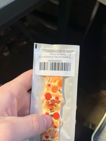 Condition photo showing New/Like New for Watch Bands Compatible with Apple Watch for Woman Men 38mm 40mm 41mm 42mm 44mm 45mm 46mm 49mm Christmas Thanksgiving Replacement Silicone Sport Strap for iWatch Series 11 10 9 8 7 6 5 4 Ultra 3 2 1 SE Thanksgiving-Orange Turkey 44/45/46/49/42mm(Series 3/2/1)