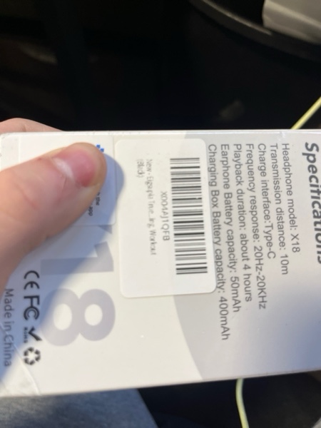 Condition photo showing New/Like New for Eigsupia Open Ear Headphones, Bluetooth Headphones 5.3 Sports with Smart Digital Display, 36H Playti