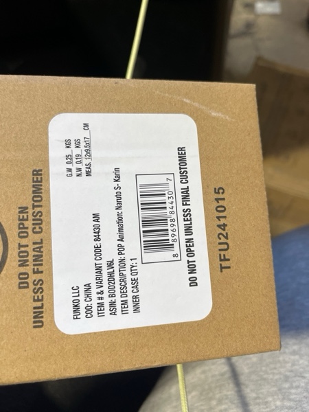 Condition photo showing New/Like New for Funko Pop Animation: Naruto Shippuden - Karin, Amazon Exclusive - Collectable Vinyl Figure - Gift Idea - Official Merchandise - Toys for Kids & Adults - Anime Fans - Model Figure for Collectors