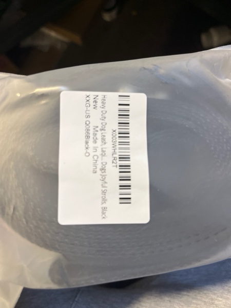 Condition photo showing New/Like New for Heavy Duty Dog Leash, Laqibak Double-Sided Reflective Double Handle Dog Leash - Double-Layer Thickening, Lockable Safety Carabiner Design, 6 FT Perfect for Medium & Large Dogs Joyful Strolls, Black