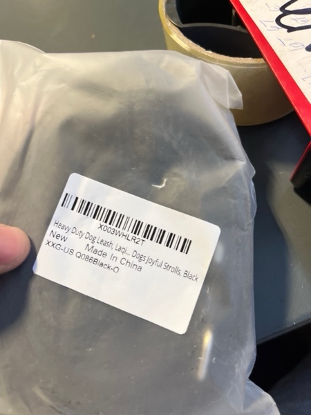 Condition photo showing New/Like New for Heavy Duty Dog Leash, Laqibak Double-Sided Reflective Double Handle Dog Leash - Double-Layer Thickening, Lockable Safety Carabiner Design, 6 FT Perfect for Medium & Large Dogs Joyful Strolls, Black