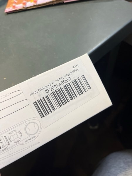 Condition photo showing New/Like New for Wire Digital Meat Thermometer, Instant Read, Long Wire Range, Alarm, Backlit, High-Temp-Resist Food Thermometer, Kitchen Gadgets, Grilling BBQ Accessories for Smoker, Cooking, Oven, Rotisserie, Black