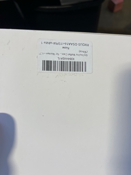 Condition photo showing New/Like New for Wallet Case for iPhone 16 Pro with Mirror, Crossbody Strap & Wrist Lanyard, Kickstand Magnetic Clasps Card Holder with RFID Protection, Shockproof Cover for Women - 6.3" (Black) 6.3" iPhone 16 Pro Black