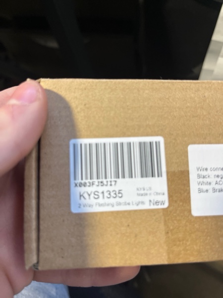 Condition photo showing New/Like New for Kinstecks 2 Way 21LEDs Flashing Strobe Lights Anti-Collision Lighting Brake Light for Motorcycle Car SUV Boat