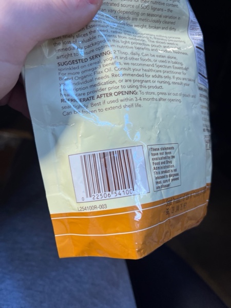 Condition photo showing New/Like New for Spectrum Essentials Organic Ground Flaxseed, Gluten Free, 24 Oz