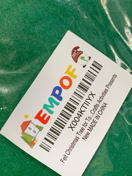 Condition photo showing New/Like New for Felt Christmas Tree for Toddlers, 3.3ft Felt DIY Tree Set for Kids Wall with Lights + Gnome Advent Calendar + 34 Ornaments, Indoor Christmas Hanging Wall Tree Home Decor, Kids Xmas Activities Gifts C-gnome