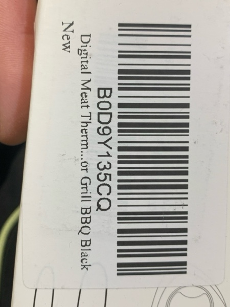 Condition photo showing New/Like New for Wire Digital Meat Thermometer, Instant Read, Long Wire Range, Alarm, Backlit, High-Temp-Resist Food Thermometer, Kitchen Gadgets, Grilling BBQ Accessories for Smoker, Cooking, Oven, Rotisserie, Black