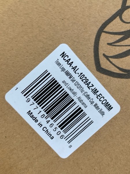 Condition photo showing New/Like New for The Memory Company | Licensed NCAA Team Logo AM/PM Set 12/12/17oz (Coffee Cup