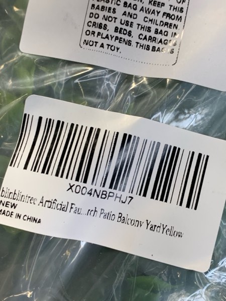 Condition photo showing New/Like New for Artificial Flowers for Outdoors 12 Bundles Fake Silk Morning Glory Spring Summer Decoration, UV Resistant Realistic Faux Flowers for Outside Front Door Porch Patio Planter Balcony Yard Yellow