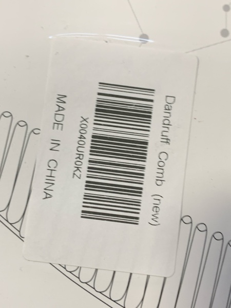 Condition photo showing New/Like New for Hair Comb, Dandruff Removal Comb Plastic, All Hair Types, Manual, for People with Dandruff Problems