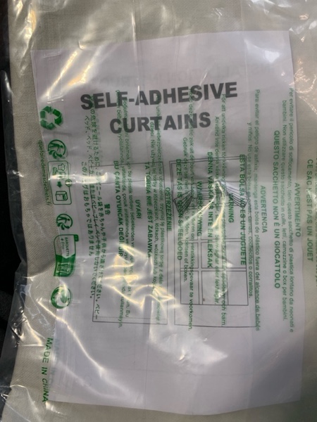 Condition photo showing New/Like New for KGORGE Classroom Door Window Curtain, 100% Blackout Privacy Protect French Door Curtain Effortless Self-Ahensive Blinds for Clinic Hospital