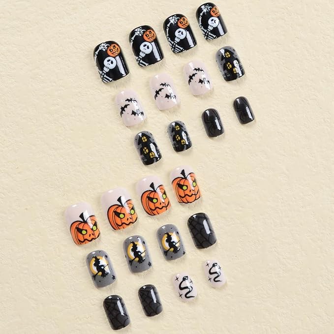 Multifunctional Halloween Press On Nails