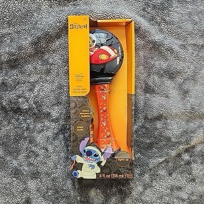 Disney Stitch Spooky Night Light Up Bubble Wand